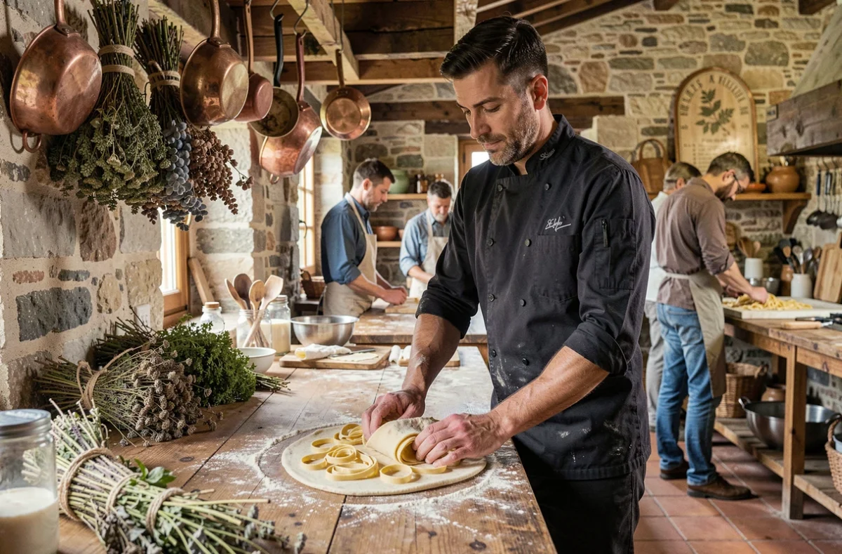 Cours de cuisine authentique dans une ferme toscane pendant un séjour de gastro-tourisme